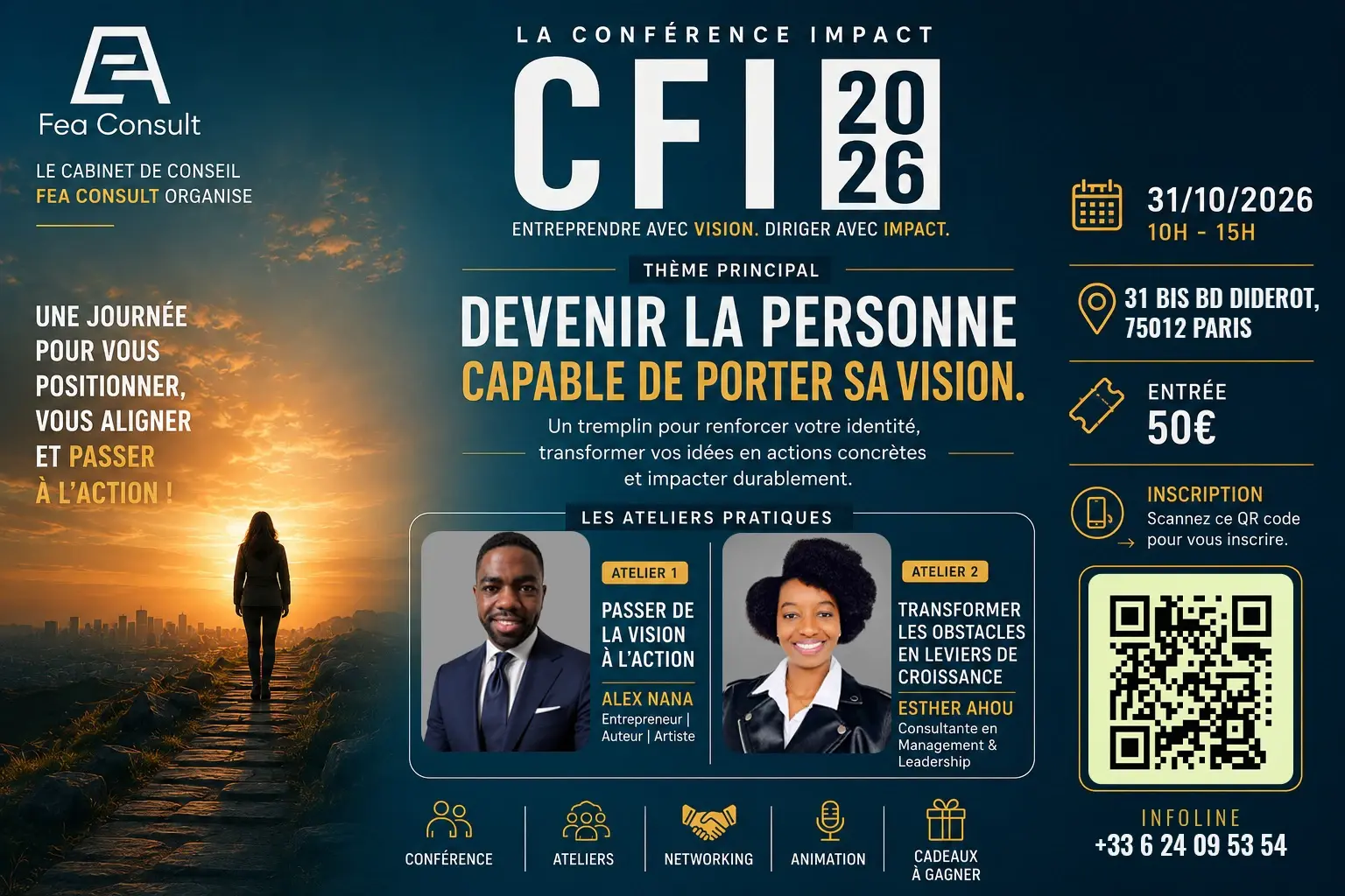 Affiche — Devenir la personne capable de porter sa vision