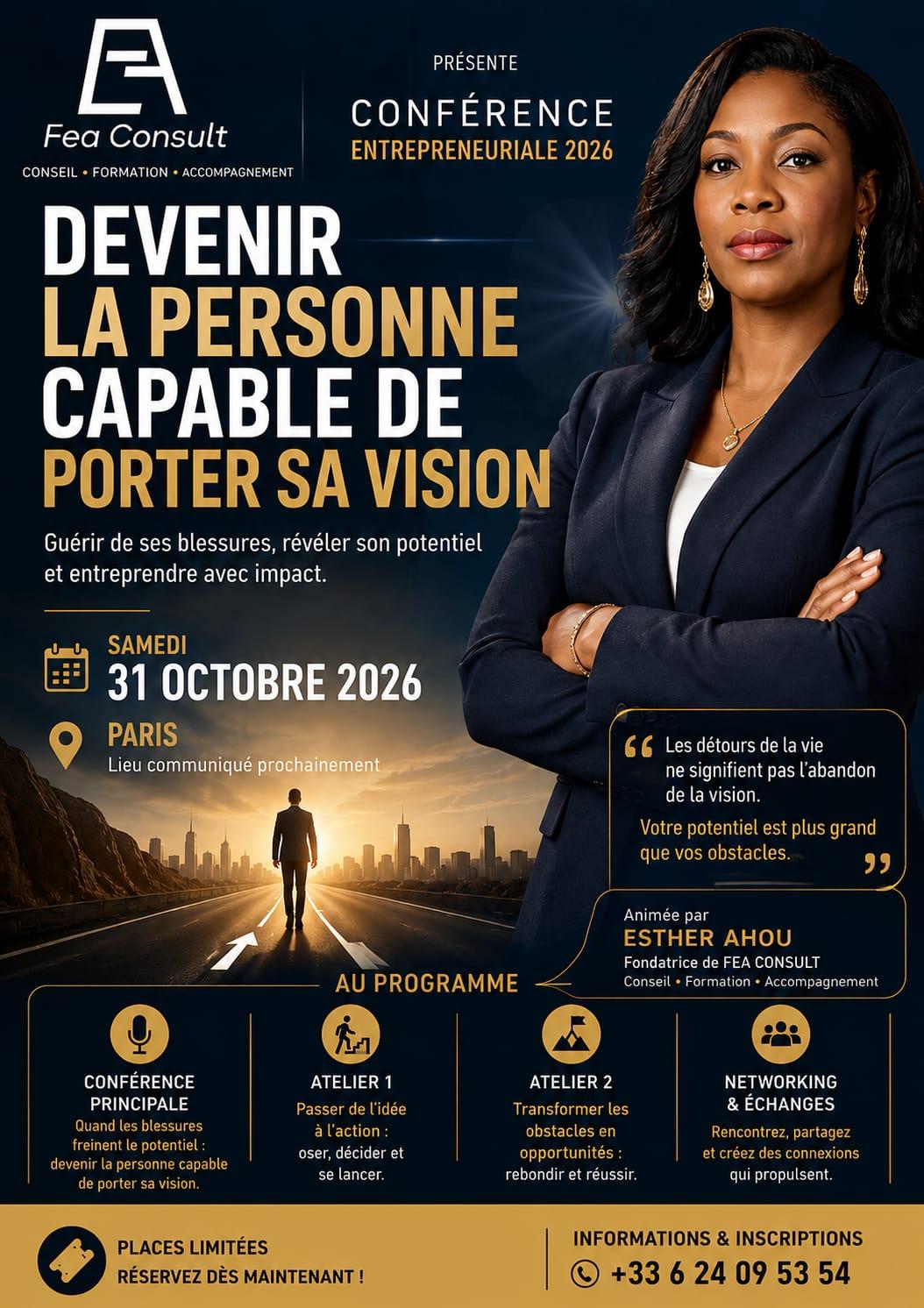 Affiche — Devenir la personne capable de porter sa vision